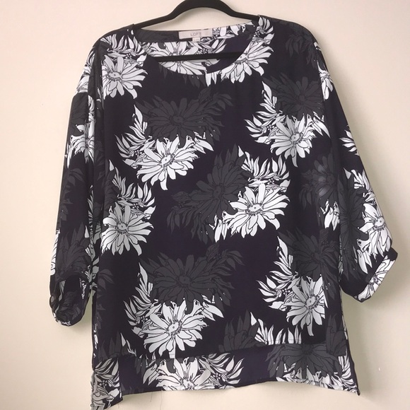 LOFT Flower Blouse - Picture 4 of 6
